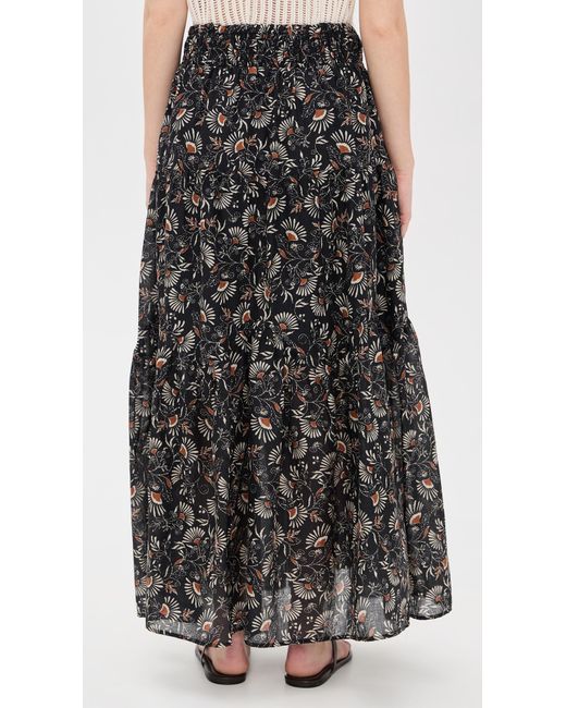 Rails Black Peony Skirt