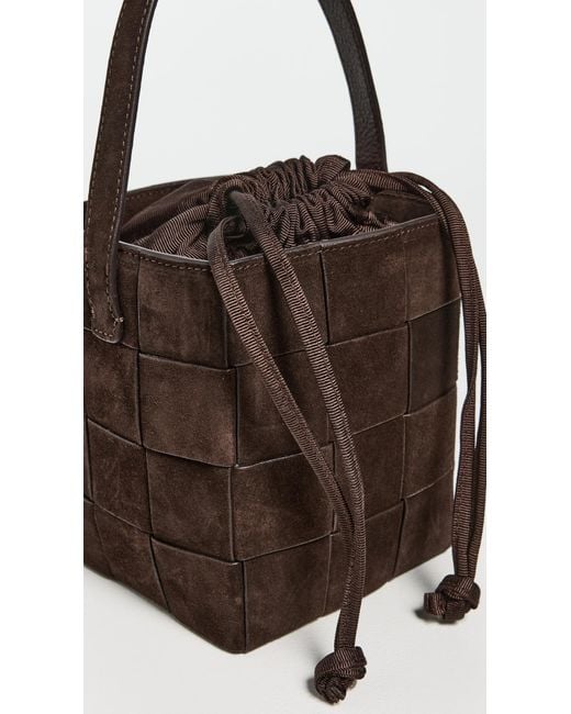 Loeffler Randall Black Laith Wide Woven Top Handle Bag