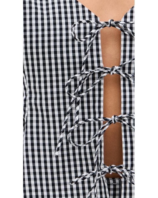 Sea Blue Neci Gingham Camisole
