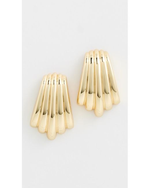 Luv Aj White The Sundown Statement Stud Earrings
