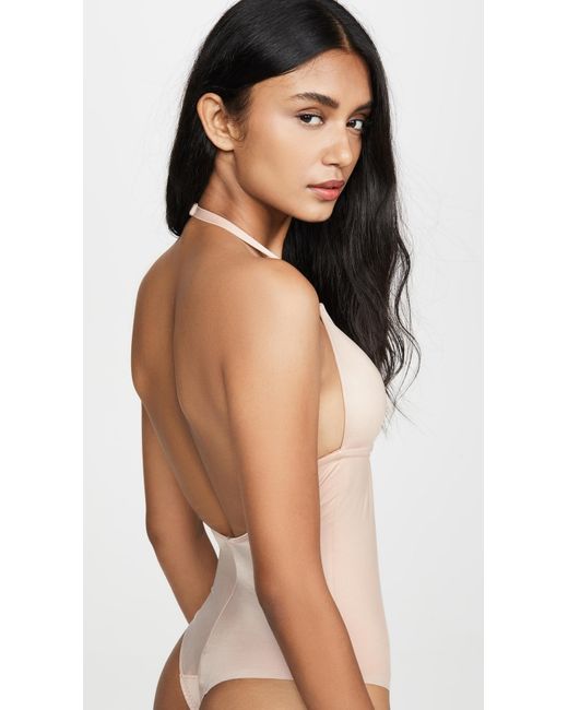 Spanx Natural Shape Suit Your Fancy Plunge Low-Back Thong Bodysuit