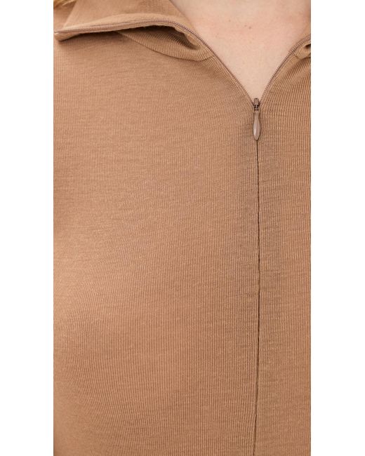 BITE STUDIOS Natural Fine Wool Zip Top
