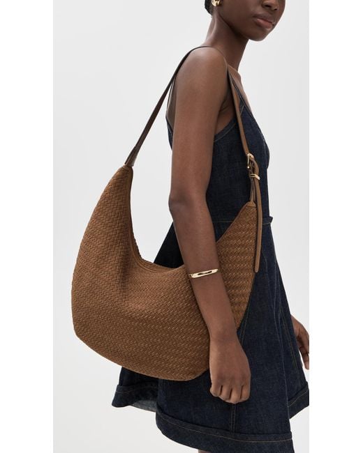 Madewell Brown Essentials Curve Shoulder Bag