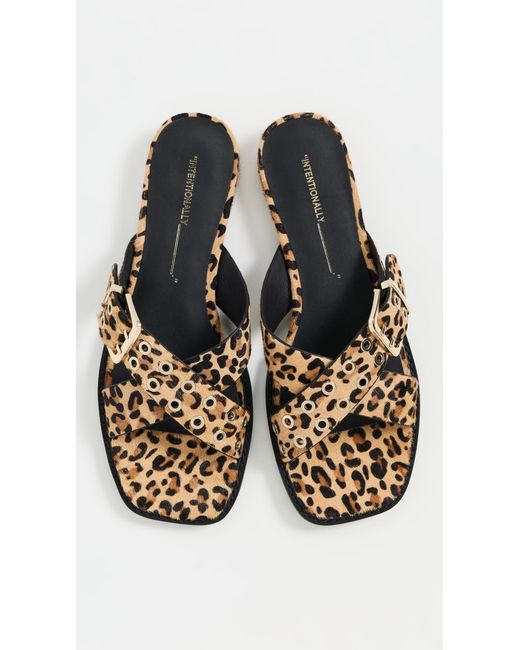 INTENTIONALLY ______ Black Clipz Sandals