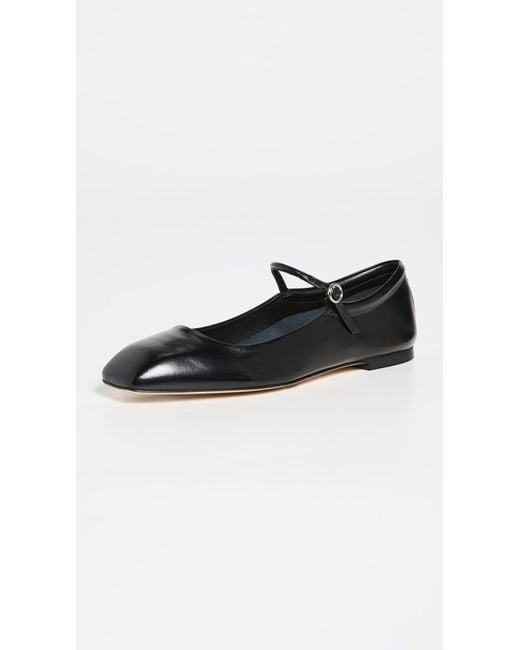 Aeyde Black Uma Mary Jane Flats