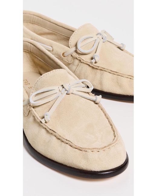 Rag & Bone White Carter Boat Shoes
