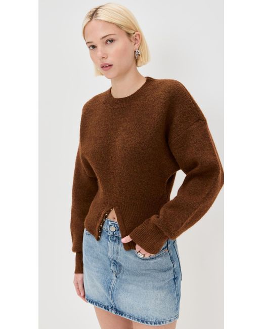 Lioness Brown Dion Knit Pullover