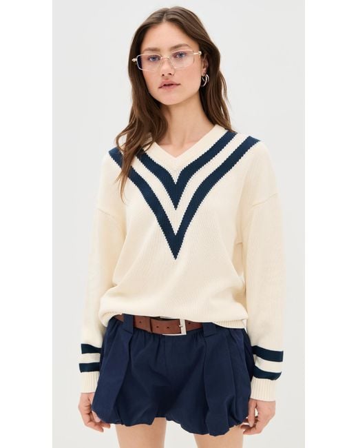 Kule White The Anchor Sweater