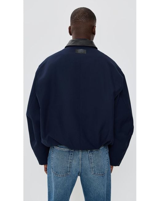 Acne Blue Opado Double Cotton Jacket for men