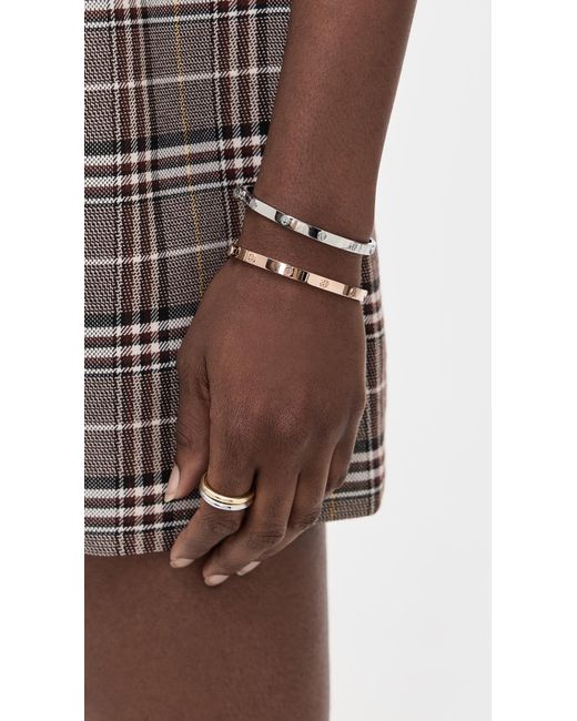 Tory Burch Black Miller Studs Hinge Bracelet 5Mm