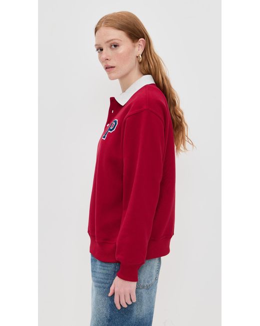 Parker Red Rugby Sweater
