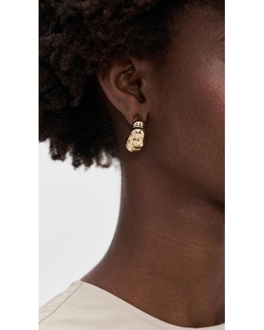 Lelet Natural Glossy Croissant Hoop Earrings