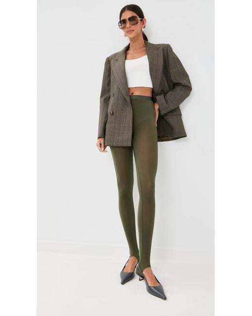 Wardrobe NYC Green Wardrobe. Nyc Sheer Stirrup Leggings