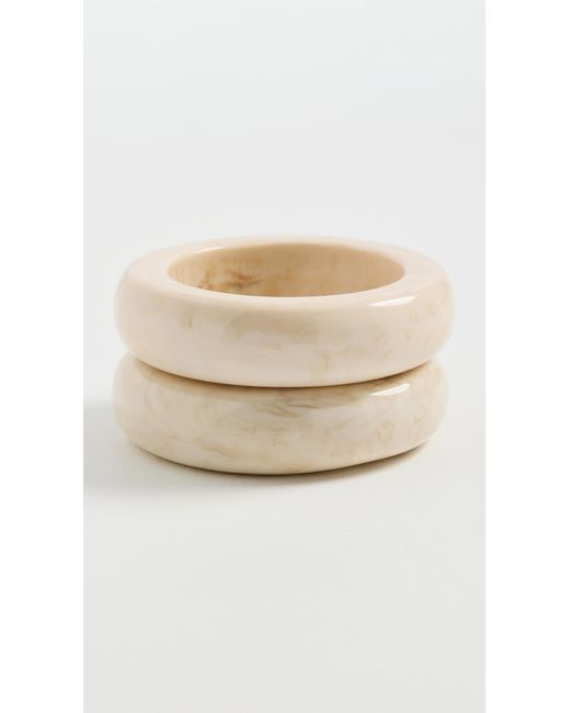 Shashi White Bangle Set