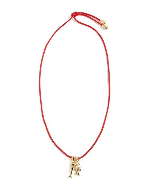 Eliou Multicolor Sardine And Fish Bone Necklace