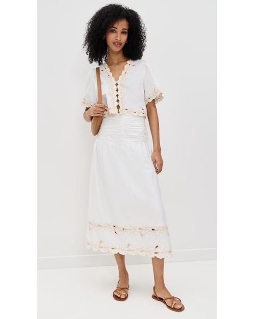 Rails White Sol Skirt