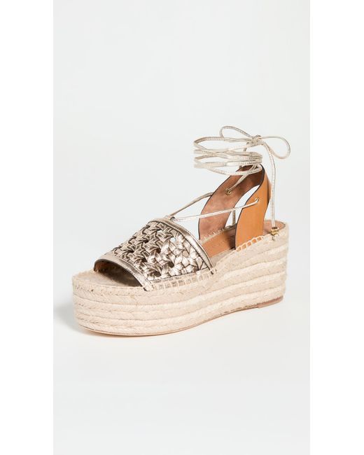 basket weave platform sandals