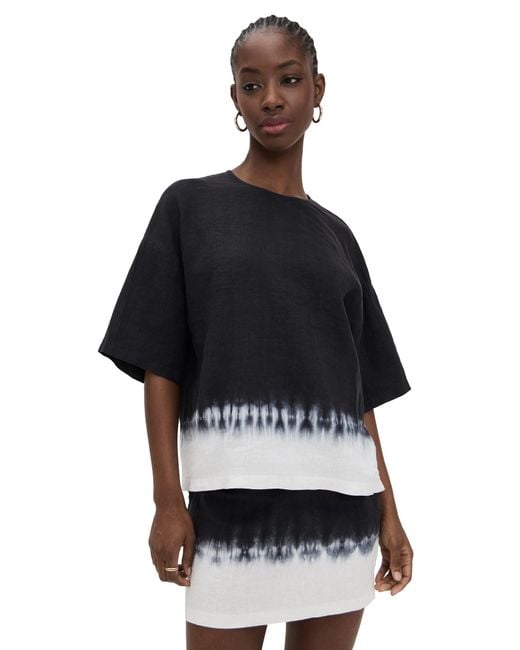 Staud Black Capsule Linen Top