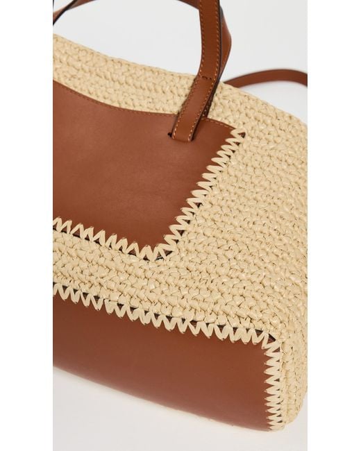 Ulla Johnson Black Lali Raffia Tote