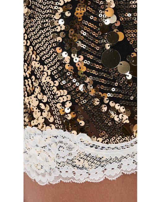 Bailey Rose Black Sequin Miniskirt