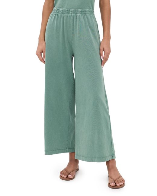 Z Supply Green Scout Jersey Flare Pants