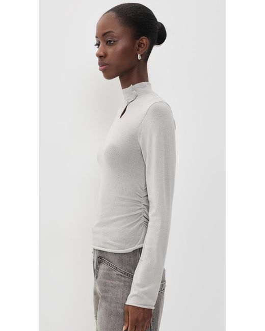 Helmut Lang Gray Button Sweater