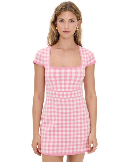 LoveShackFancy Pink Kellen Dress