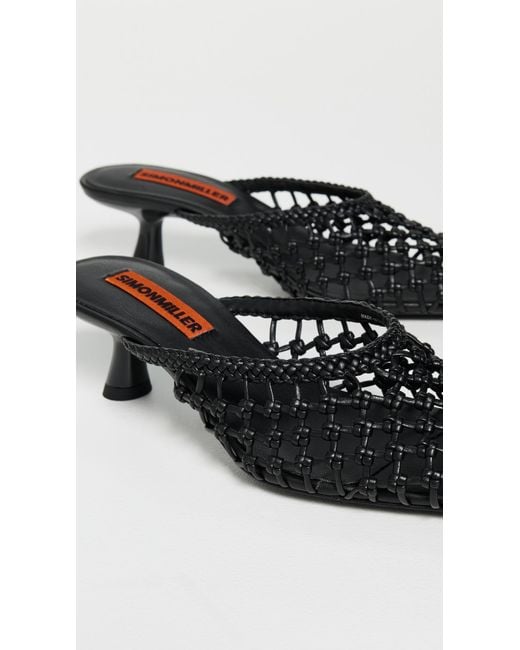 Simon Miller Black Knotted Gala Mules