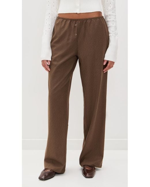 Lioness Brown Bloom Pants