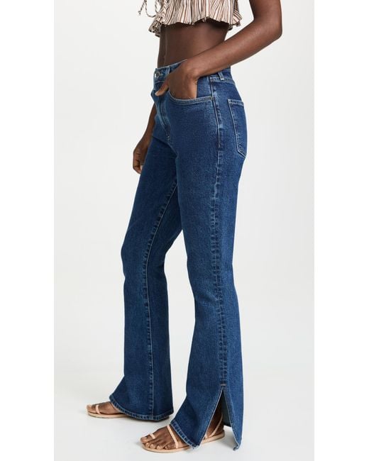 Le Jean Stella Flare Jeans in Blue | Lyst Canada