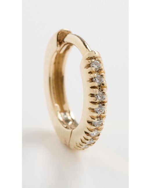 ISA GRUTMAN Multicolor Mini Diamond Huggie Hoops