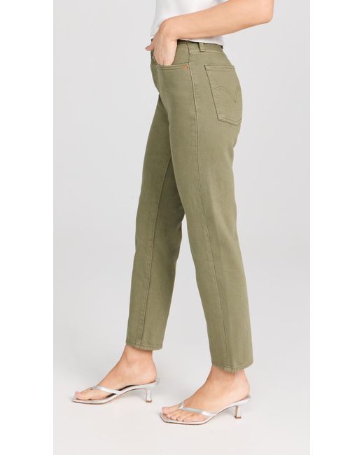 Levi's Green Wedgie Straight Jeans