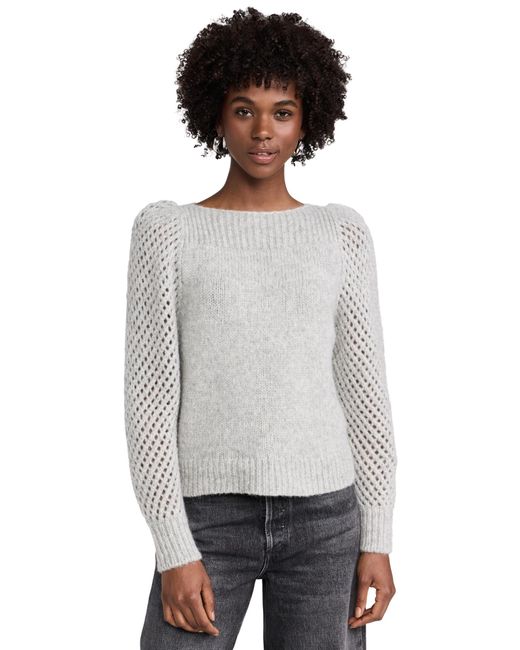 LoveShackFancy White Alpaca Rosie Pullover