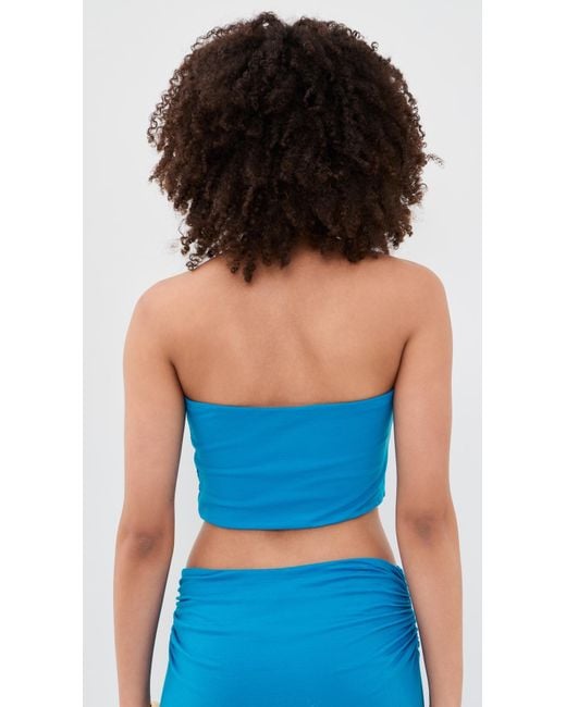 Ramy Brook Blue Solid Raya Top