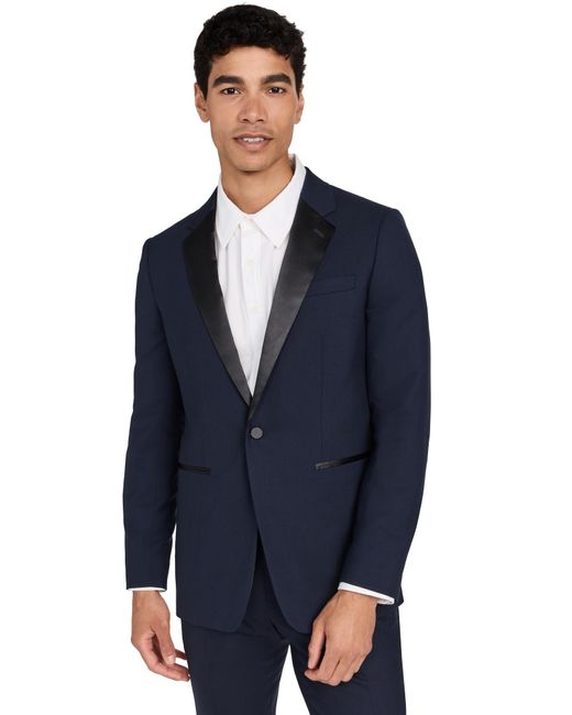 Theory Blue Chambers Tuxedo Jacket for men