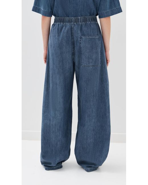Tibi Blue Summer Denim Winslow Pants