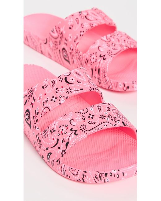 FREEDOM MOSES Pink Ringo Slides