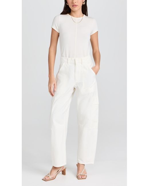 Citizens of Humanity White Marcelle Cargo Pants