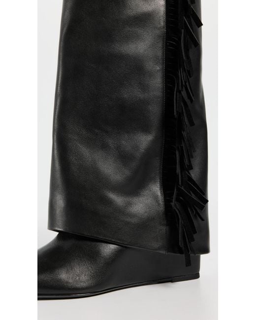 Jonathan Simkhai Black Quinn Leather Fringe Boots