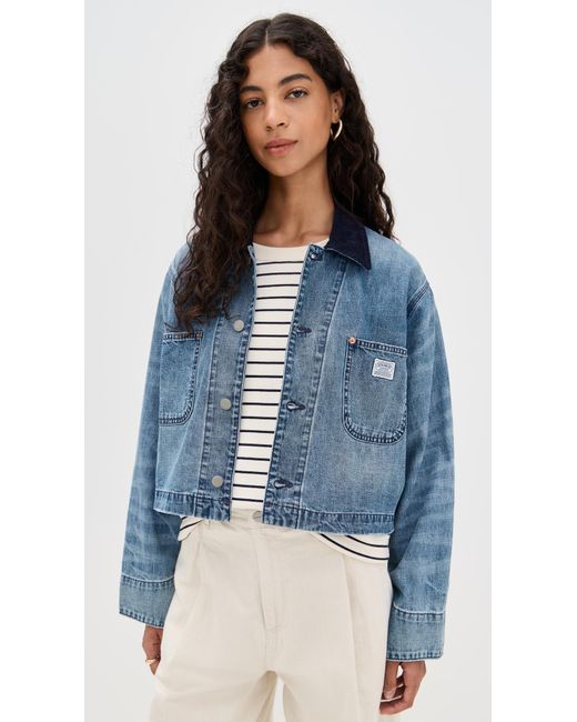 Denimist Blue Cropped Chore Jacket