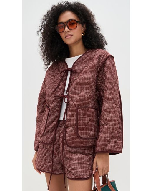 Bailey Rose Red Front Tie Jacket