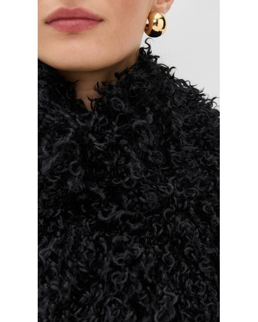 Apparis Black Ginette Shearling Jacket
