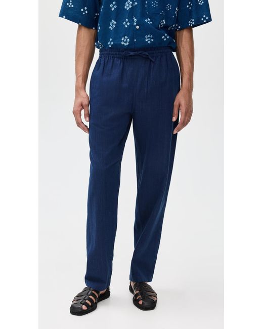 Kardo Blue Roy Khadi Pull On Pants for men