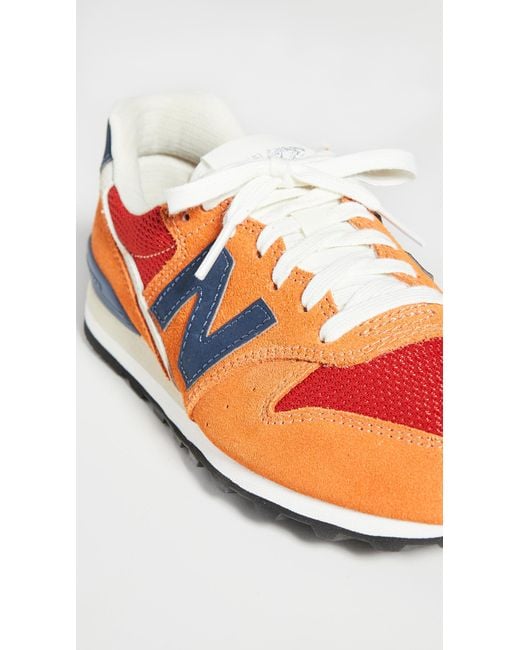 Vacante India Endurecer New Balance 996 V2 Sneakers in Orange | Lyst