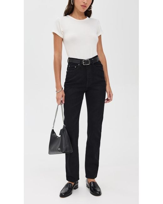 DL1961 Black Kristy Cigarette High Rise Jeans