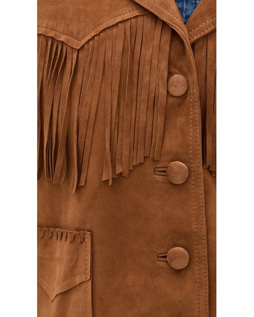 Xirena Blue Bronco Suede Jacket