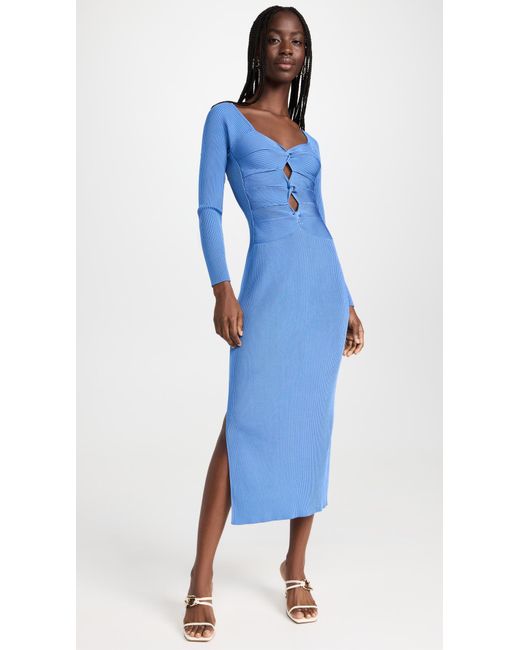 Cult Gaia Synthetic Melissa Knit Dress in Blue | Lyst