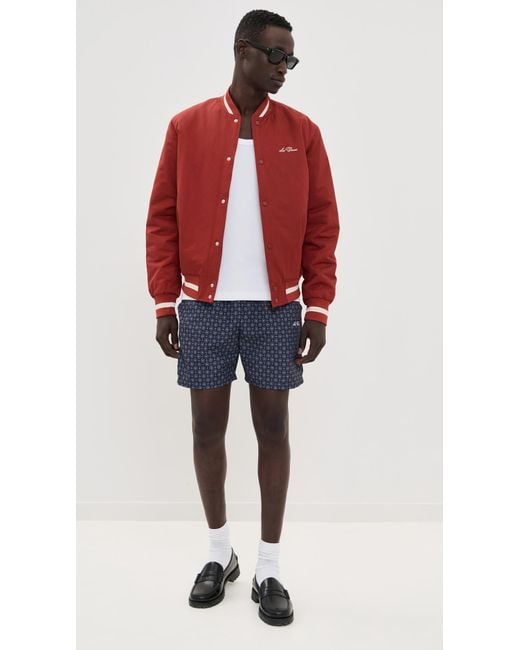 Les Deux Blue Stan Ornament Aop Swim Shorts 2.0 for men