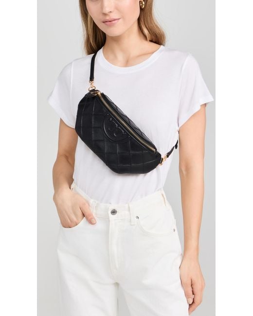 Tory Burch Black Fleming Soft Belt Bag
