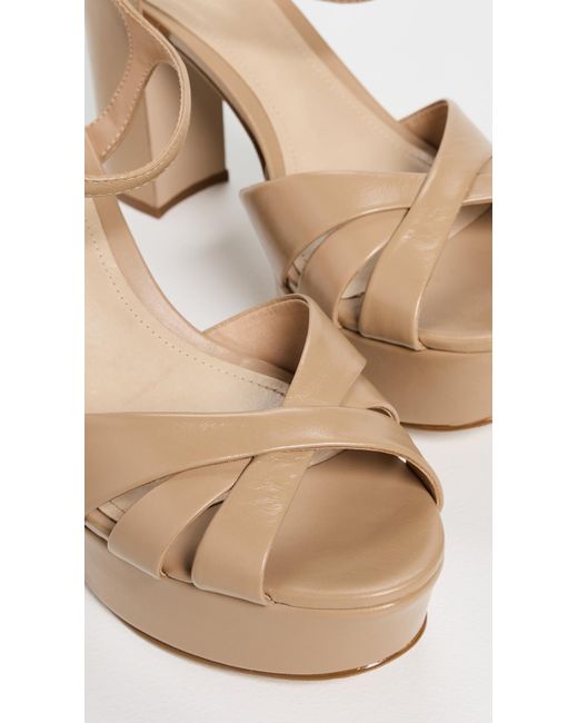 SCHUTZ SHOES Natural Keefa Platform Heels